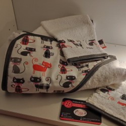 Sortie de bain et ses gants...